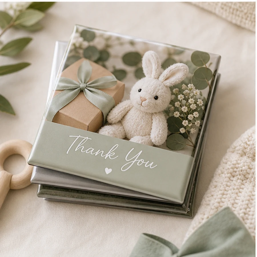 Baby shower favor magnet stack