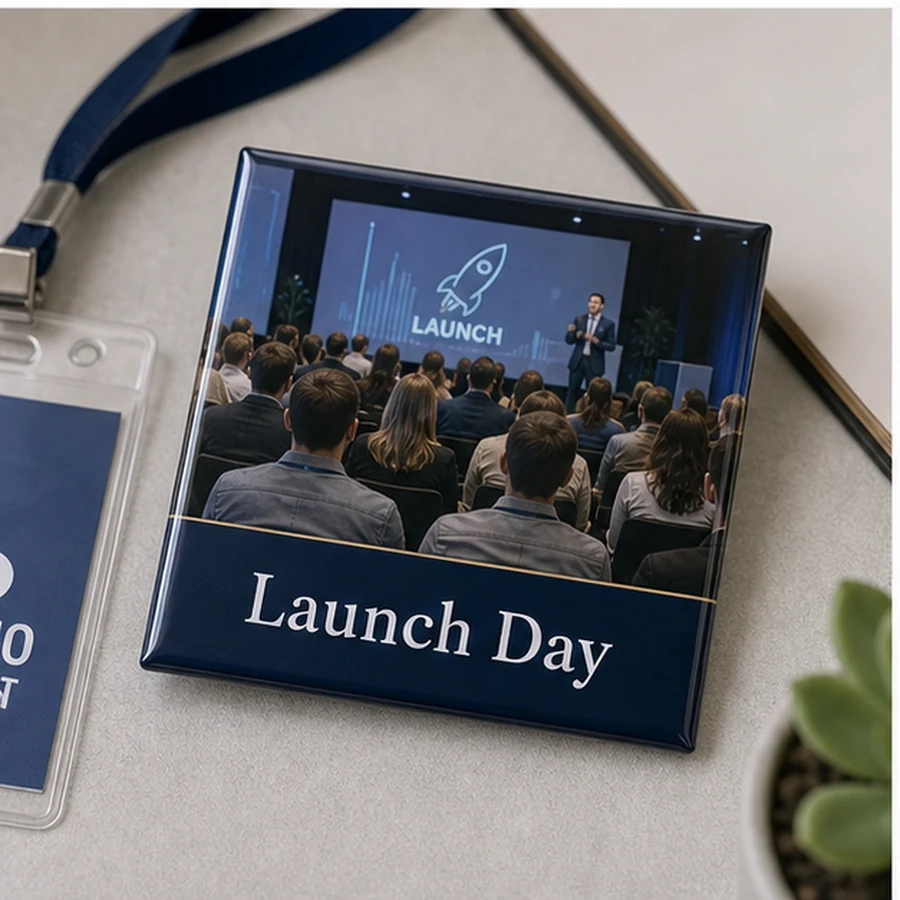 Conference giveaway corporate magnet