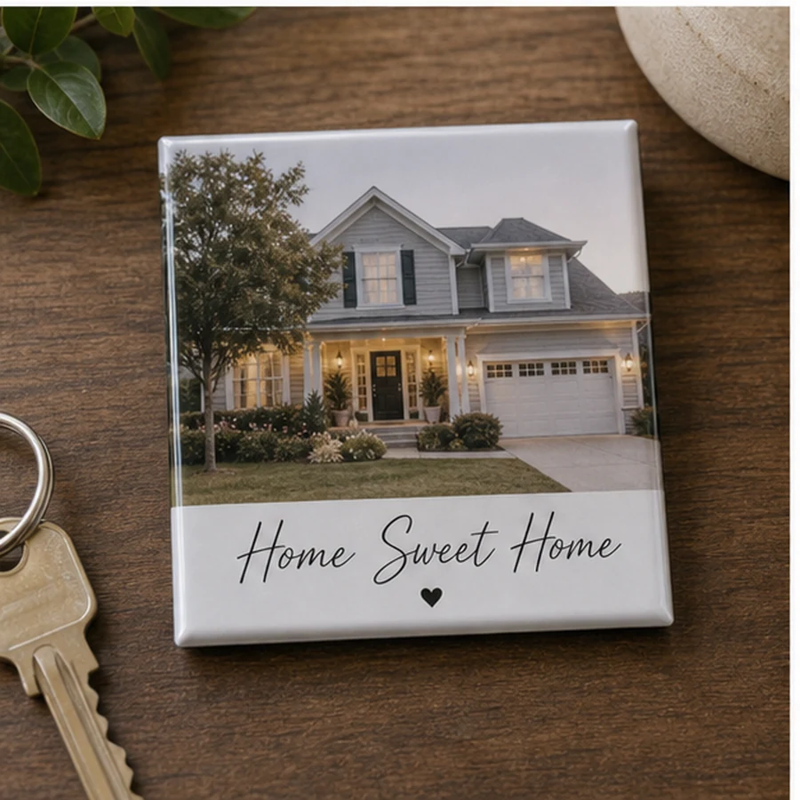Housewarming photo magnet