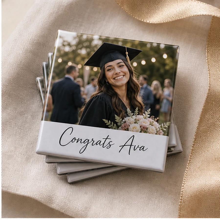 Graduation party favor magnet stack
